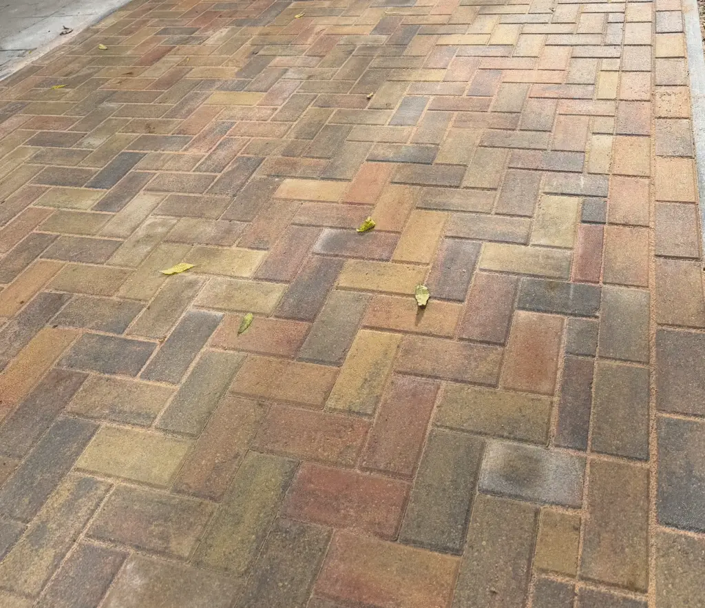Block paving driveway